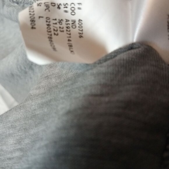 Logo Lori Goldstein Womens Gray Elbow Sleeve Tunic Top Pockets Size L  A592714 - Picture 13 of 14